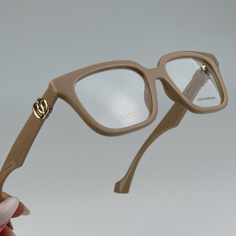 Gucci GG1536O 007 BRAND NEW Eyeglasses Nude Women Square - Picture 7 of 12